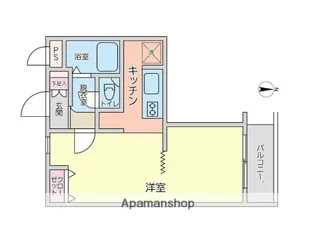 ウィンベルデュエット鴨居【304号室】の間取り