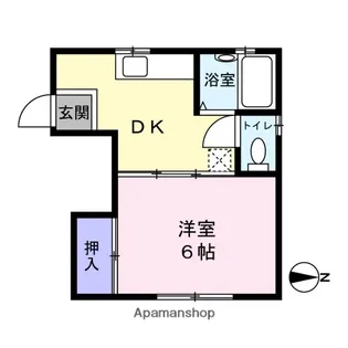 ベルメゾン桜【201号室】の間取り