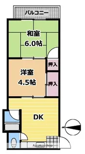 みどり荘【201号室】の間取り