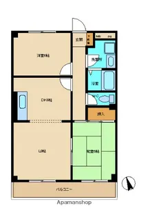 宮の下マンション【3階】の間取り