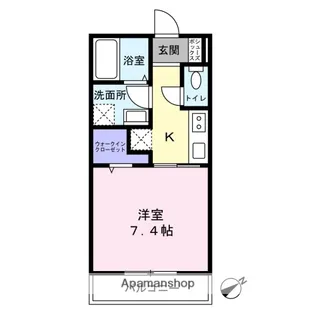 ヌック青葉台【202号室】の間取り