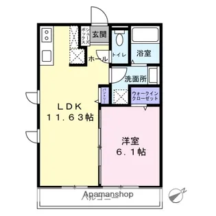 ヌック青葉台【105号室】の間取り