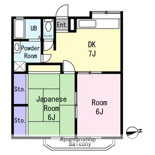 ブリリアント【202号室】の間取り