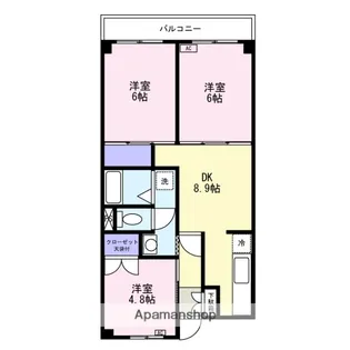 コーポラストマト【3階】の間取り