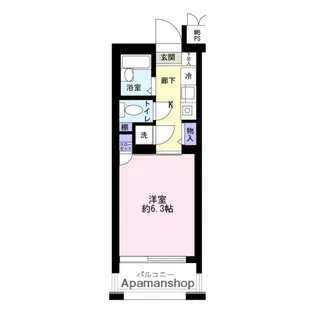 バージュアル横濱港北【5階】の間取り