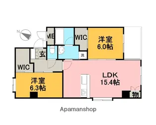 ファーストクラス神道寺【5階】の間取り