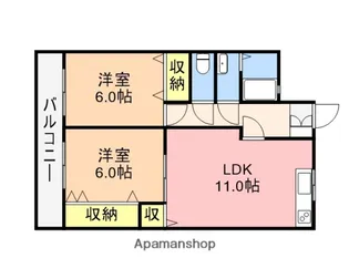 ALF−E【2階】の間取り