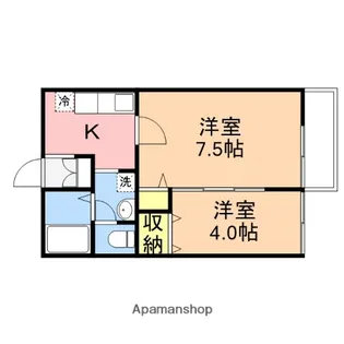 イーストイン【1階】の間取り
