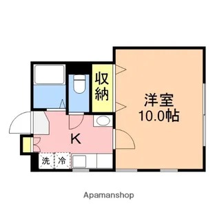 HILLS TOYANO【101号室】の間取り