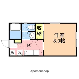 M−ROOF【202号室】の間取り