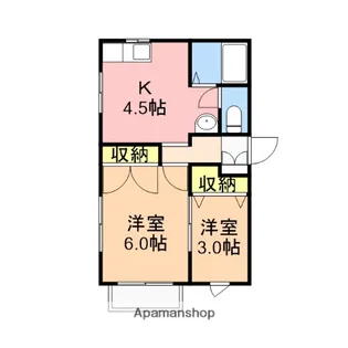 アンジュ【106号室】の間取り