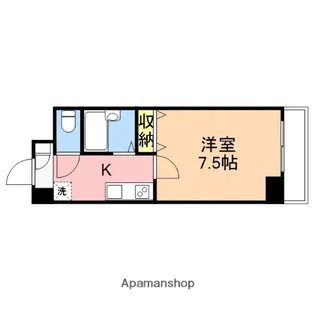 オルザス新潟【6階】の間取り