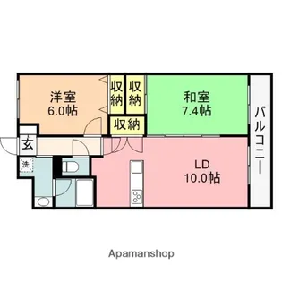リファーレ新和【4階】の間取り
