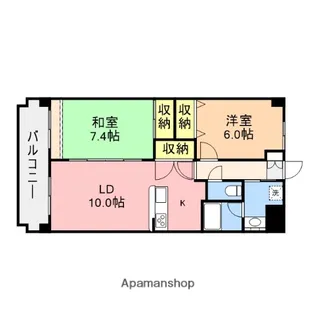 リファーレ新和【603号室】の間取り