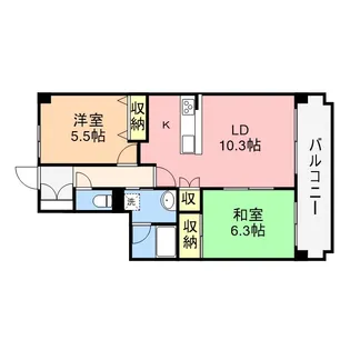 リファーレ新和【3階】の間取り