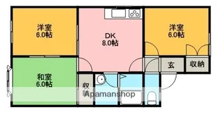ソレイユ近江【D202号室】の間取り