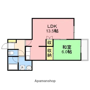 グランデハイツ【B202号室】の間取り