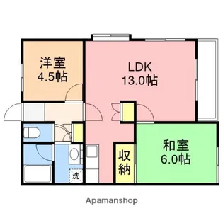 グランデハイツ【A201号室】の間取り