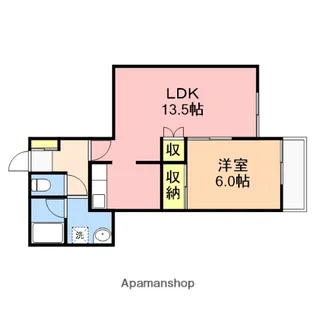 グランデハイツ【B102号室】の間取り