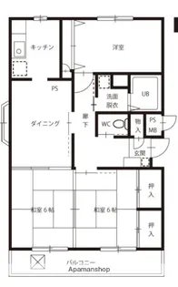 ファミーユ小金A【204号室】の間取り