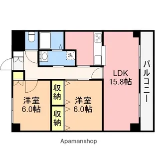 ハイム上所【2階】の間取り