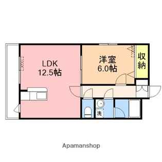 サンローゼ(SUN ROSE)【202号室】の間取り