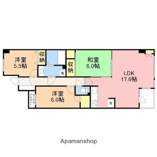 サーパス西大畑A棟【1402号室】の間取り