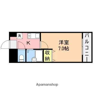 ウォーターフロント礎町【701号室】の間取り