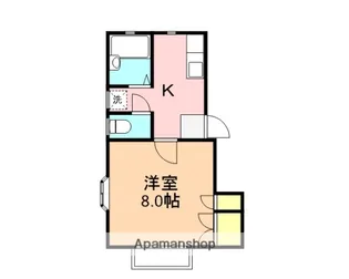 ハウスモンブラン【1階】の間取り