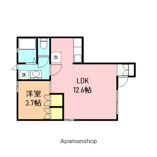 ソレイユナカヤマ【1階】の間取り