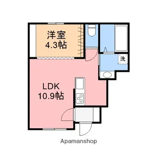 パルモアK3【1階】の間取り