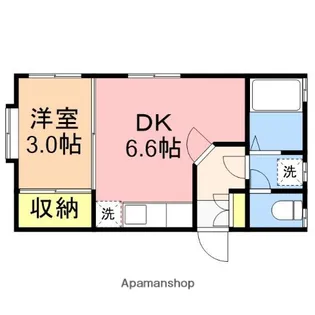 ハウスパーシモンⅢ【1階】の間取り