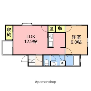 メゾンフローラ【205号室】の間取り