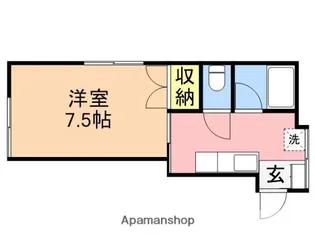 カーサ和光【206号室】の間取り