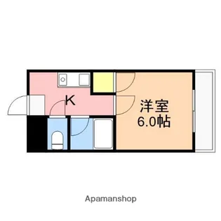 メゾンプランタン【402号室】の間取り