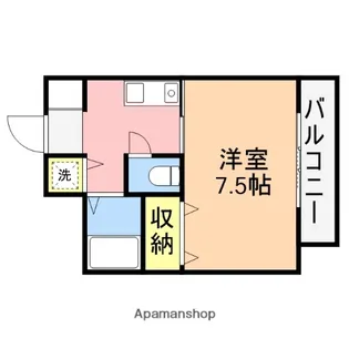 グランティ新潟【6階】の間取り
