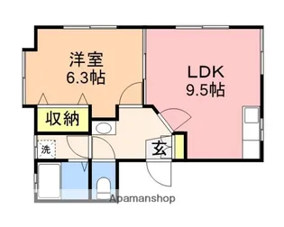 ロイヤルタウンⅠ【1階】の間取り