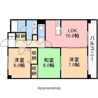 ベロウ蔵【5階】の間取り