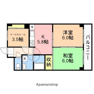 2Kの間取り画像