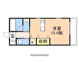 シエスタ米山【3階】の間取り