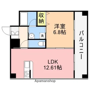 ファーストクラス市民病院前【3階】の間取り