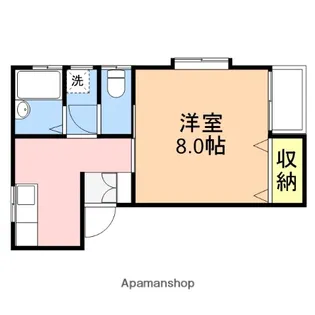 カーサマルワA【2階】の間取り