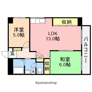 アーデル天神尾【301号室】の間取り