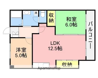 アーデル天神尾【5階】の間取り