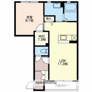 シャーメゾン・ルミエール【102号室】の間取り