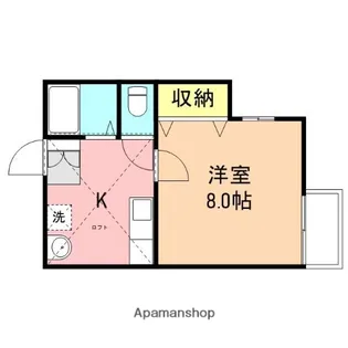 メゾンソレイユ【2階】の間取り