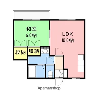 メゾンド・はなぶさⅡ【2階】の間取り