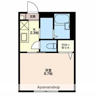 サンライト【2階】の間取り