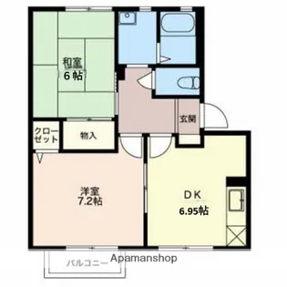 Nミレニアム【2階】の間取り