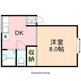 ボ・ヌール・トワ【1階】の間取り